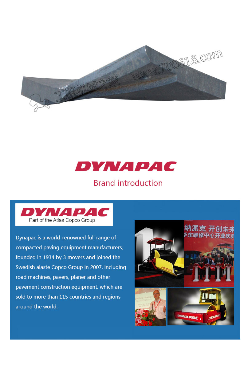 Dynapac F141 auger blade,right side