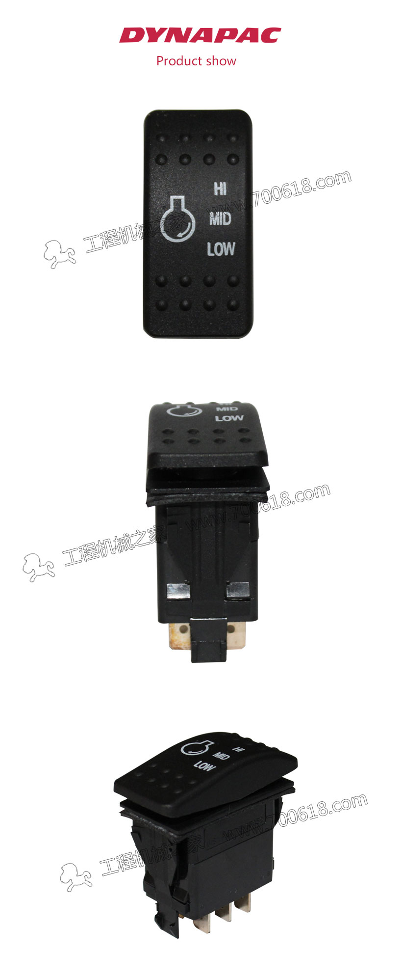 Dynapac CC624 Throttle switch