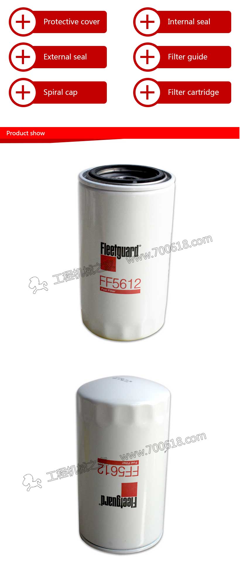 Fleetguard Fuel Filter FF5612