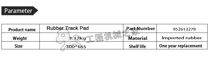 DYNAPAC f141 Rubber Track Pad 