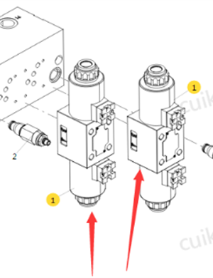 XCMG Paver Scraper Solenoid Valve Assembly Part No.860500267