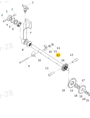 XCMG paver distributor part number 200604133