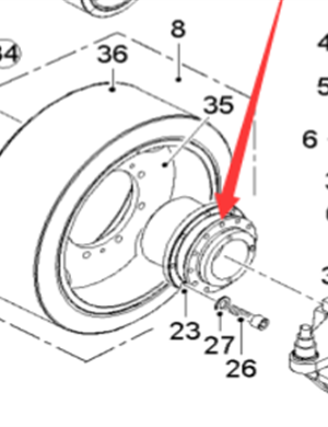  milling machine traveling reducer part number 79354