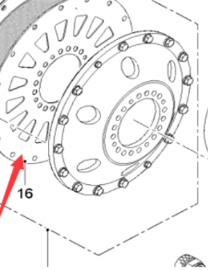  milling machine engine flywheel connecting plate part number 2177749