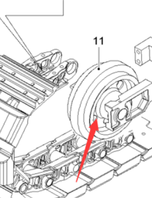  milling machine front driven wheel part number 2139776