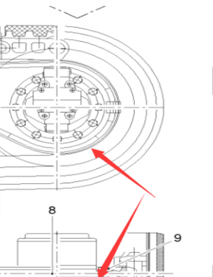  milling machine traveling drive gear tooth part number 121234