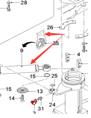  milling machine steering cylinder part number 2472473