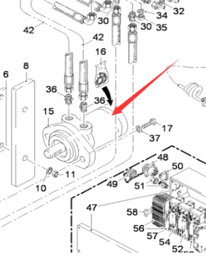  milling machine hydraulic motor part number 1781