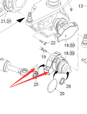  milling machine front wheel traveling motor repair kit part number 130618