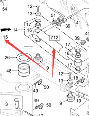  milling machine steering cylinder part number 62603