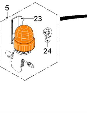  milling machine rotary beacon part number 2305997