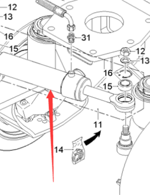  milling machine steering cylinder part number 118415