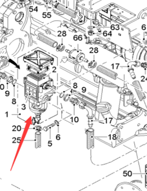  milling machine oil-water separator assembly part number 122647