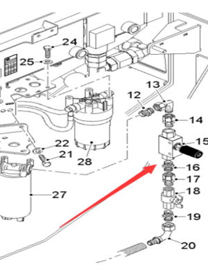  milling machine diesel pump assembly part number 122335