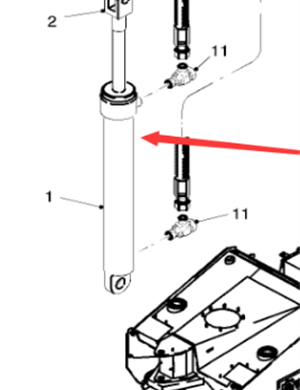  milling machine ceiling lifting cylinder part number 61124