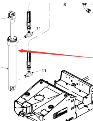  Milling Machine Ceiling Lift Cylinder Repair Kit Part Number 76301