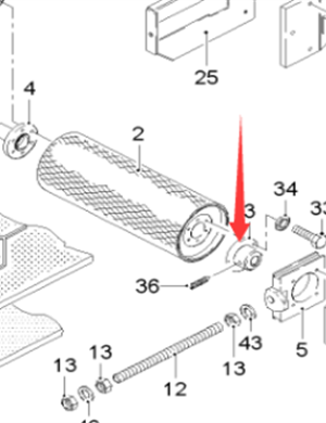  Pavement Milling Machine Drive Roller Flange Part Number 38601