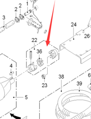  Pavement Milling Machine Water Injection Pump Coupling Part Number 128740