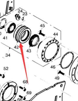  Pavement Milling Machine Milling Bearing Housing Part Number 116274