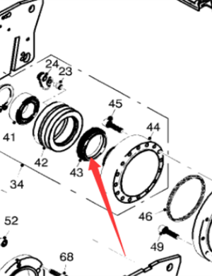  Pavement Milling Machine Axial Seal Part Number 23355