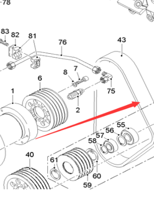  Pavement Milling Machine Milling Drum Drive Belt Part Number 171089