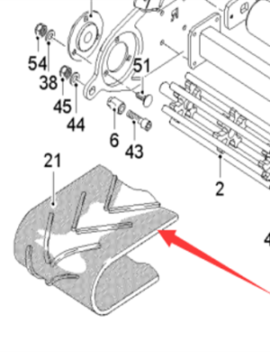  Pavement Milling Machine Conveyor Belt Part Number 182130