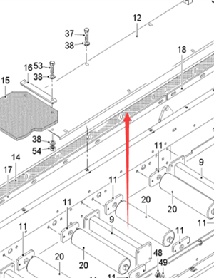  Pavement Milling Machine Rubber Deflector Part Number 183143