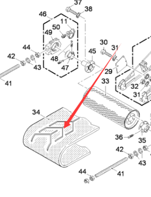  Pavement Milling Machine Secondary Conveyor Belt Part Number 138316