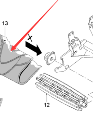  Pavement Milling Machine Secondary Rubber Deflector Part No. 2490307