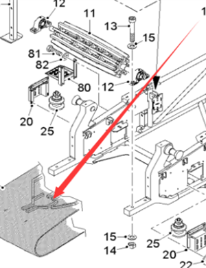  Pavement Milling Machine Secondary Conveyor Belt Part Number 51873