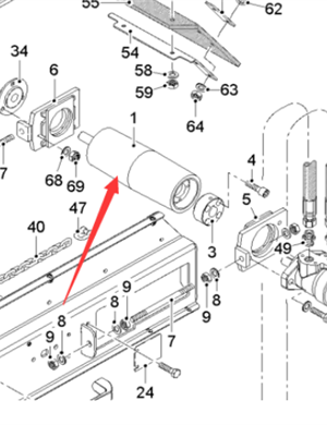  Pavement Milling Machine Secondary Drive Roller Part Number 182505