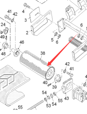  Pavement Milling Machine Drive Roller Part Number 138926