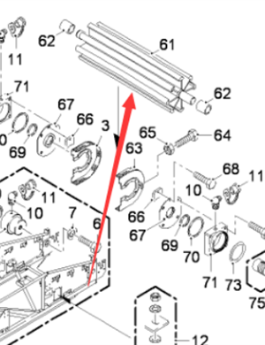  Pavement Milling Machine Return Roll Assembly Part Number 128671