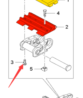  Pavement Milling Machine Split Track Shoe Attaching Bolt Part No. 2167049