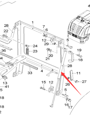  Pavement Milling Machine Ceiling Air Spring Part Number 2128251