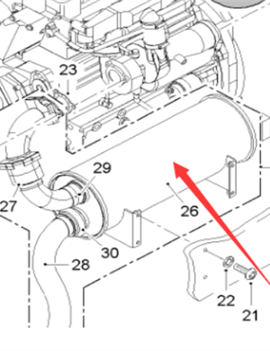  Pavement Milling Machine Silencer Part Number 187255