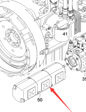  Pavement Milling Machine Triple Pump Part Number 171599