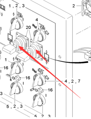  Pavement Milling Machine Control Lever Part No. 194444