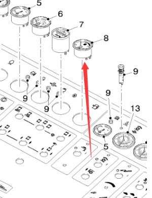  Pavement Milling Machine Case Level Indicator Part No. 102201