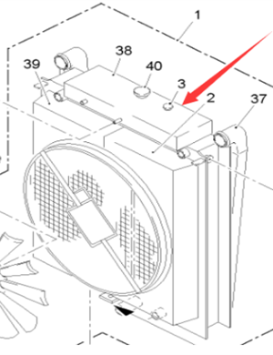  Pavement Milling Machine Engine Water Tank Cover Part No. 50431