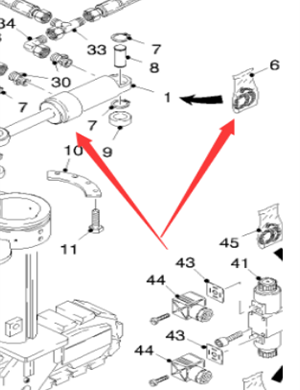  Pavement Milling Machine Rear Steering Cylinder Part Number 52281