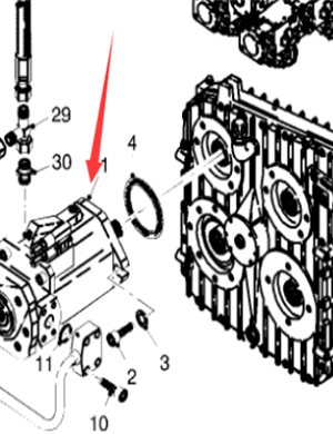  Pavement Milling Machine Fan Drive Hydraulic Pump Part Number 161467