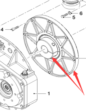  road milling machine engine flywheel connecting plate assembly part number 2137131