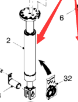  Road Milling Machine Leg Cylinder Part Number 112214