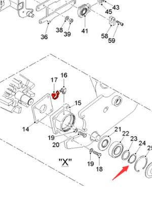  Road Surface Milling Machine Primary Return Roll Locking Ring Part Number 10278