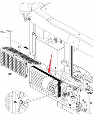  road milling machine heater part number 2160807