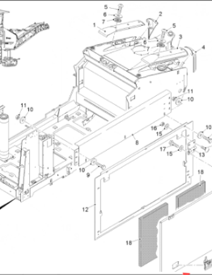  road milling machine side cover lock part number 34867