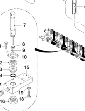  road milling machine cylinder sealing ring part number 116962