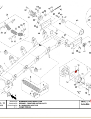  road milling machine return roller bearing part number 2363145