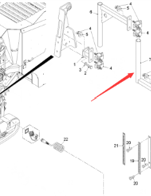  pavement milling machine leveling instrument bracket part number 140296